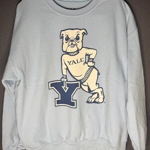 Yale University Handsome Dan Crewneck Sweatshirt Men's L Bulldogs NCAA